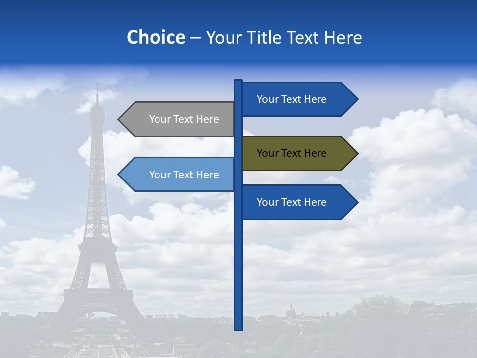 History View Paris PowerPoint Template