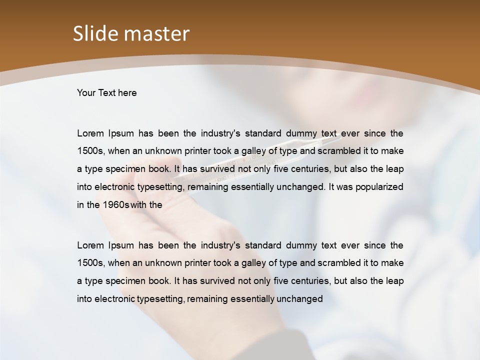 Cropped Thermometer Ill PowerPoint Template