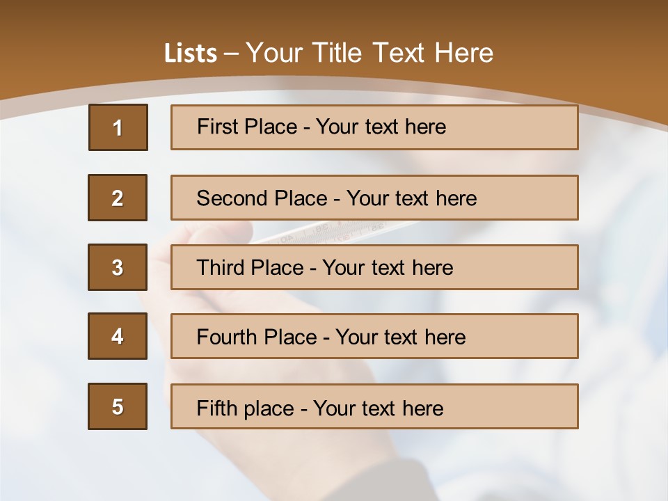 Cropped Thermometer Ill PowerPoint Template