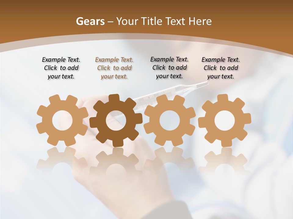 Cropped Thermometer Ill PowerPoint Template