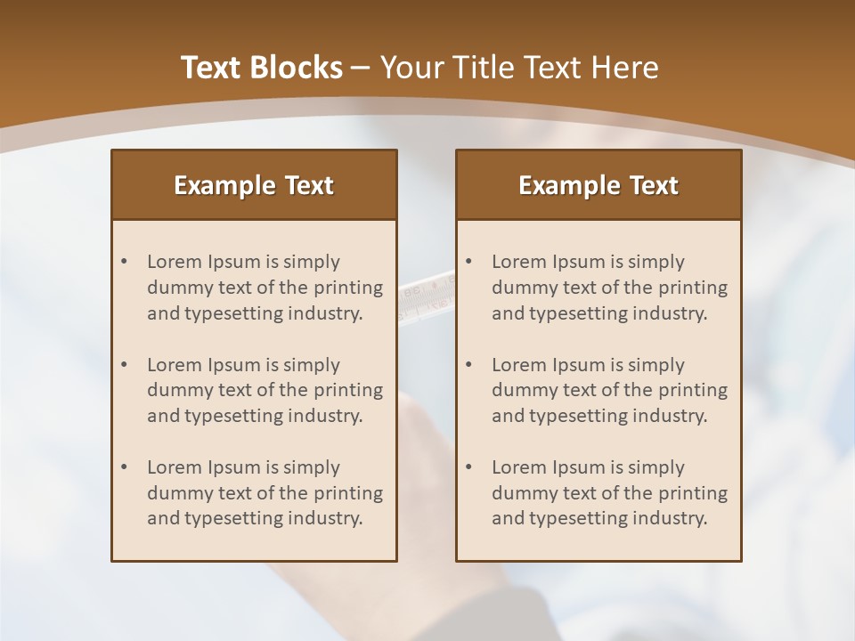 Cropped Thermometer Ill PowerPoint Template