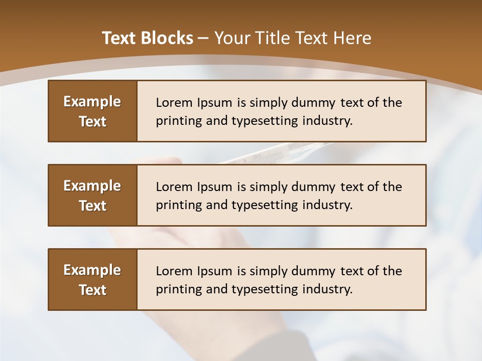 Cropped Thermometer Ill PowerPoint Template