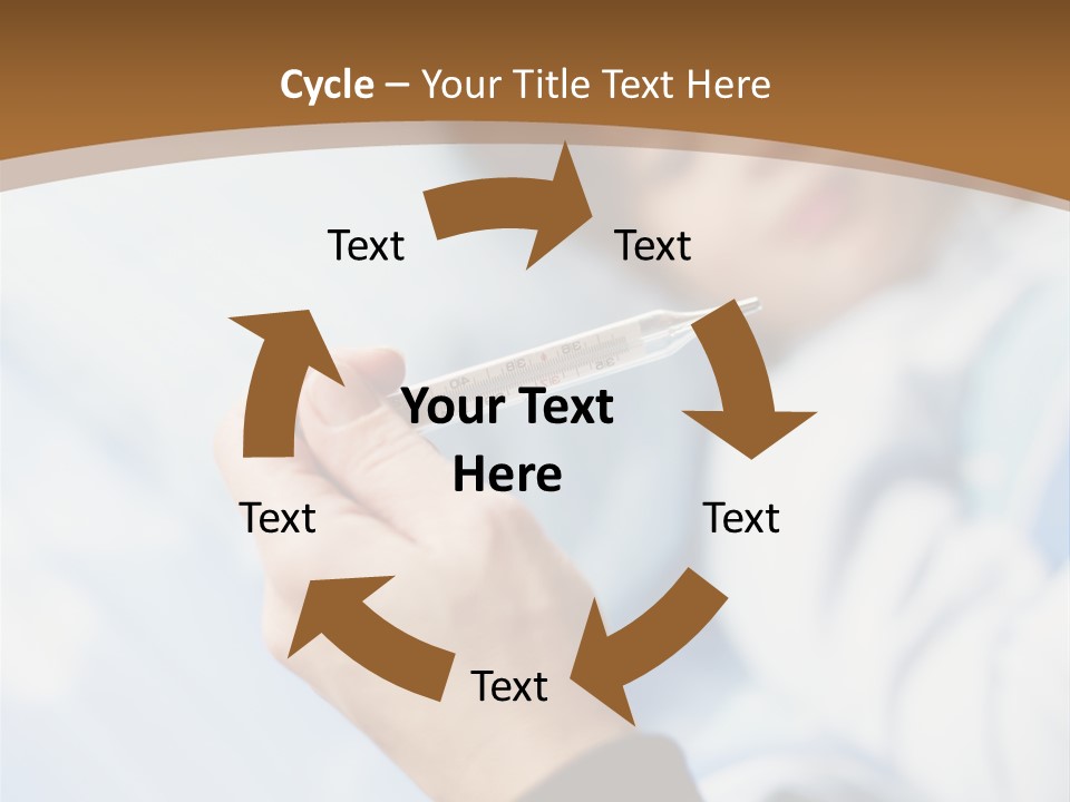 Cropped Thermometer Ill PowerPoint Template