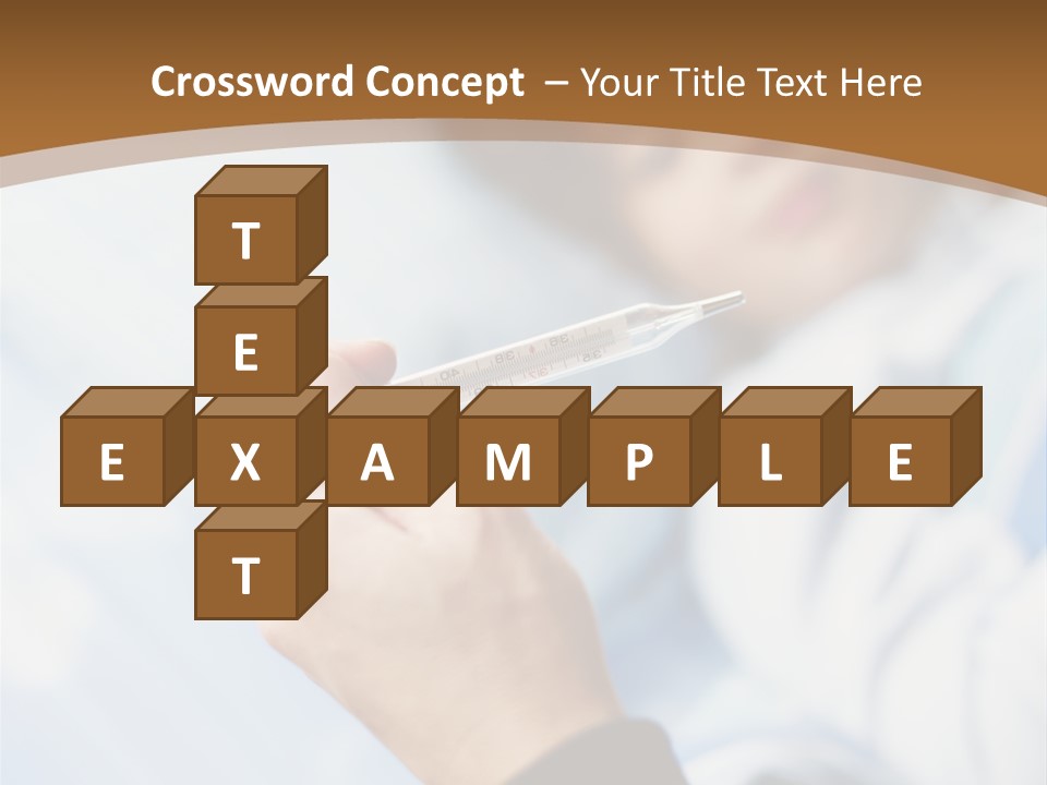 Cropped Thermometer Ill PowerPoint Template