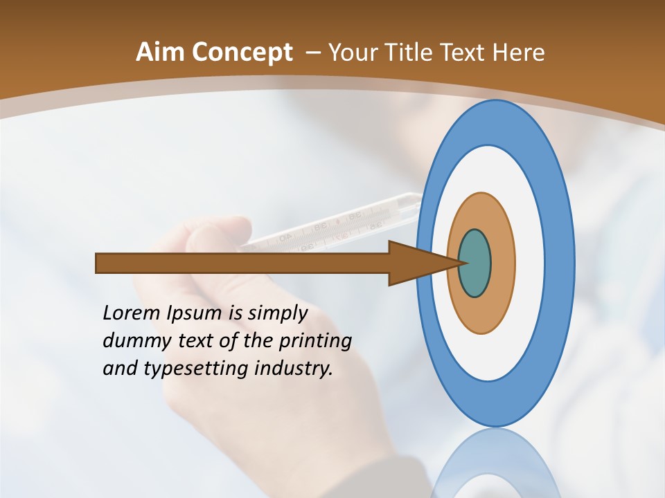 Cropped Thermometer Ill PowerPoint Template