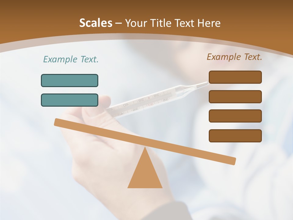Cropped Thermometer Ill PowerPoint Template