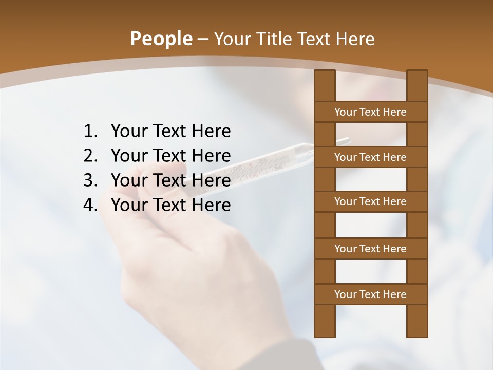 Cropped Thermometer Ill PowerPoint Template