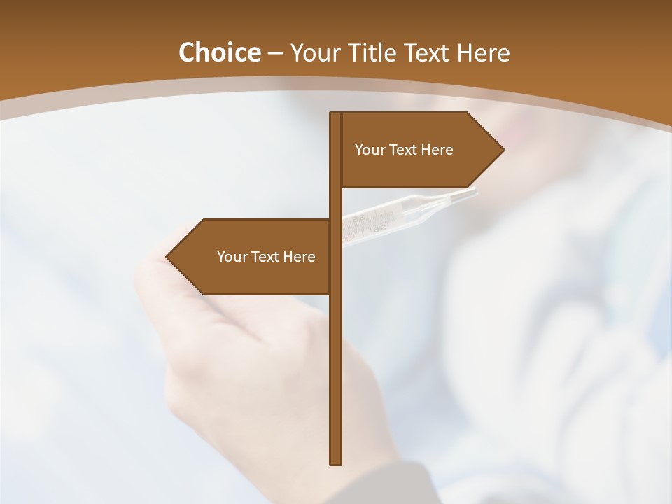 Cropped Thermometer Ill PowerPoint Template