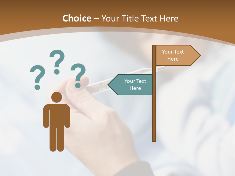 Cropped Thermometer Ill PowerPoint Template