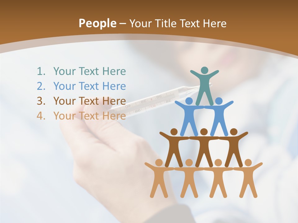 Cropped Thermometer Ill PowerPoint Template