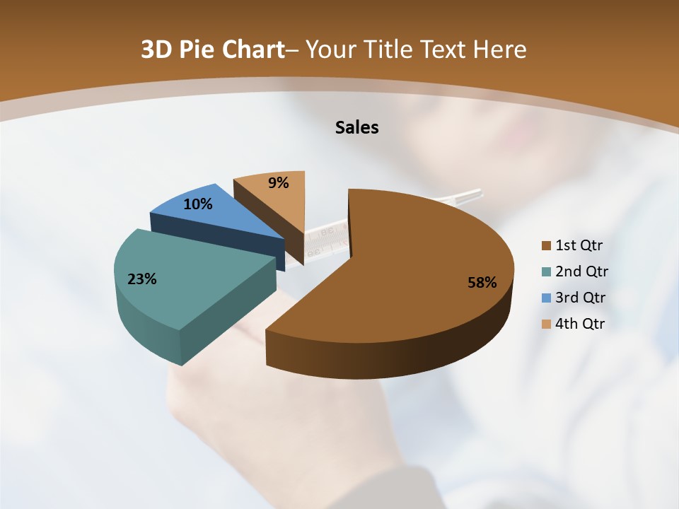 Cropped Thermometer Ill PowerPoint Template