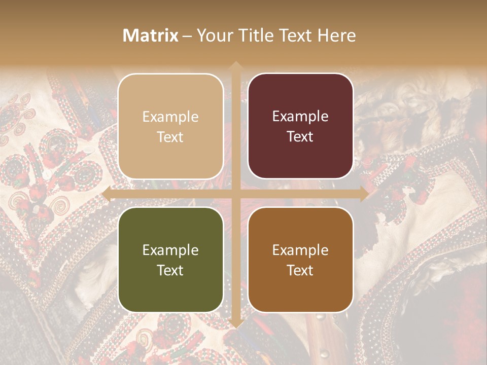 A Large Piece Of Cloth With Beads And Tassels On It PowerPoint Template