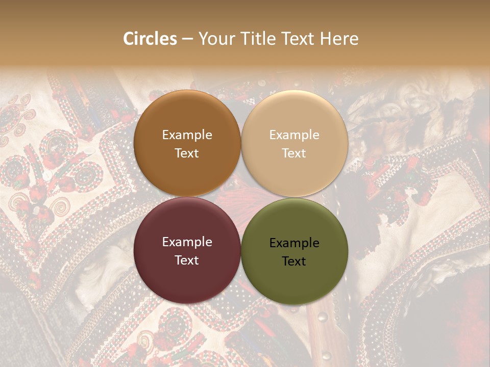 A Large Piece Of Cloth With Beads And Tassels On It PowerPoint Template