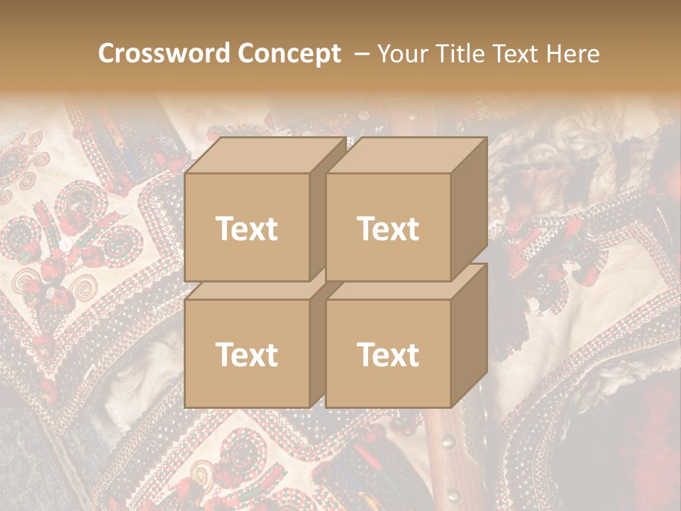 A Large Piece Of Cloth With Beads And Tassels On It PowerPoint Template