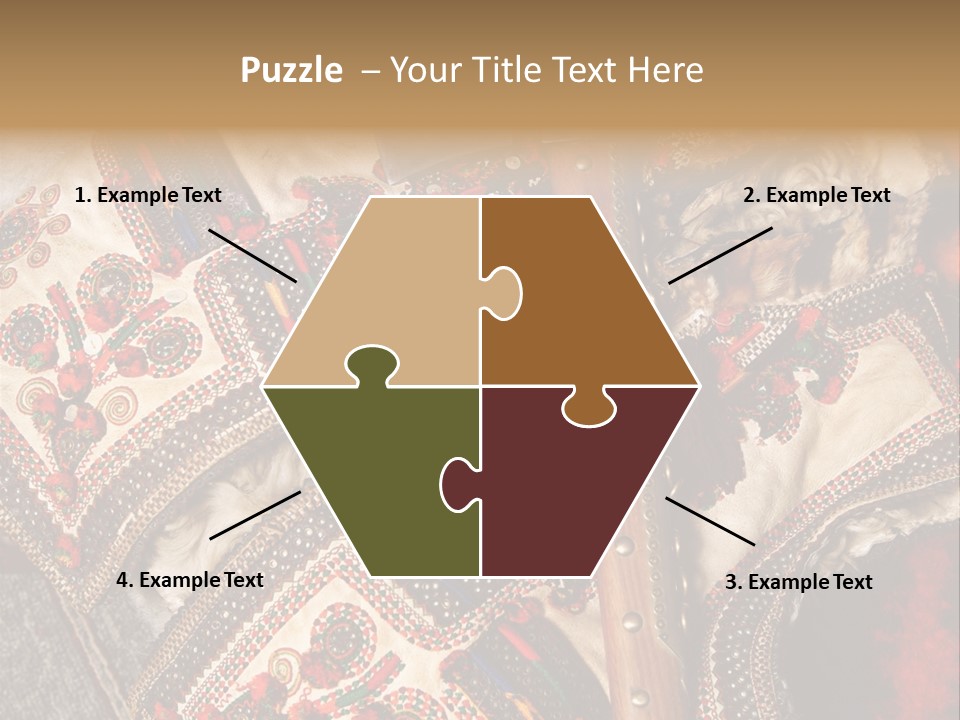 A Large Piece Of Cloth With Beads And Tassels On It PowerPoint Template