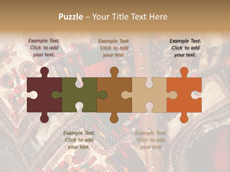 A Large Piece Of Cloth With Beads And Tassels On It PowerPoint Template