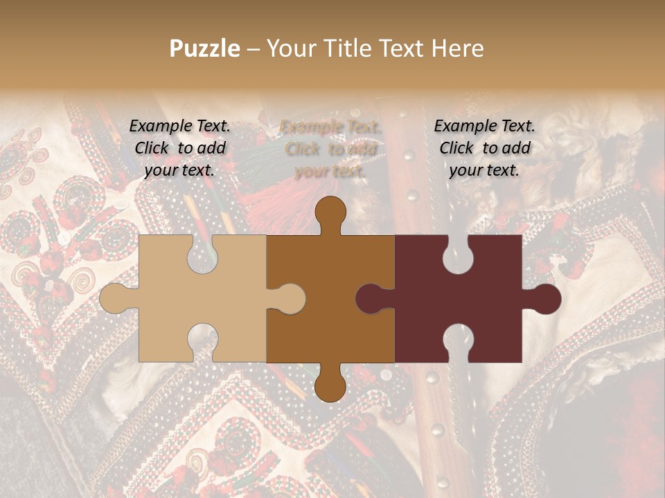 A Large Piece Of Cloth With Beads And Tassels On It PowerPoint Template