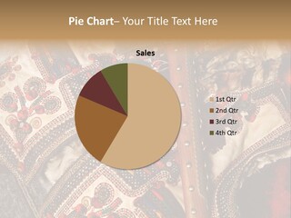 A Large Piece Of Cloth With Beads And Tassels On It PowerPoint Template