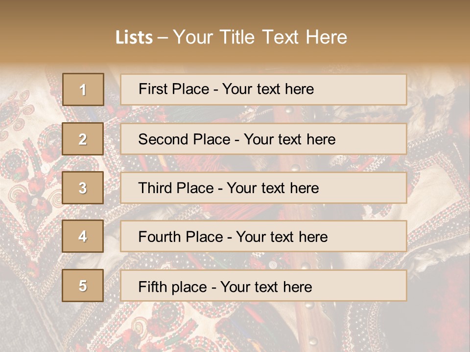 A Large Piece Of Cloth With Beads And Tassels On It PowerPoint Template