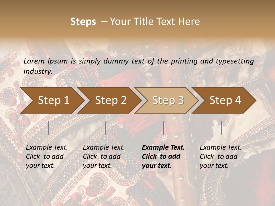 A Large Piece Of Cloth With Beads And Tassels On It PowerPoint Template