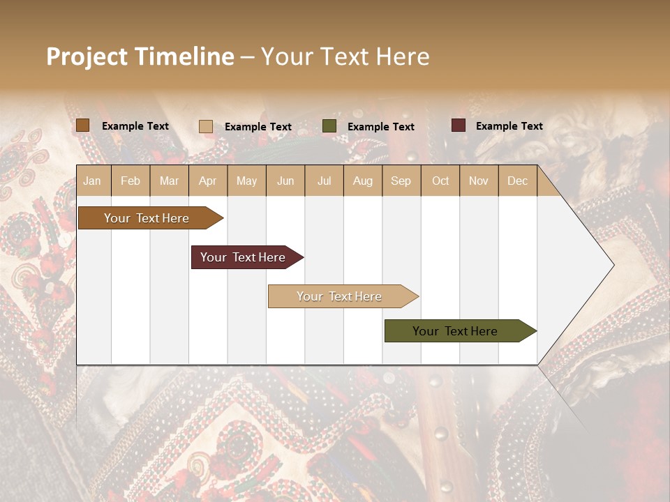 A Large Piece Of Cloth With Beads And Tassels On It PowerPoint Template