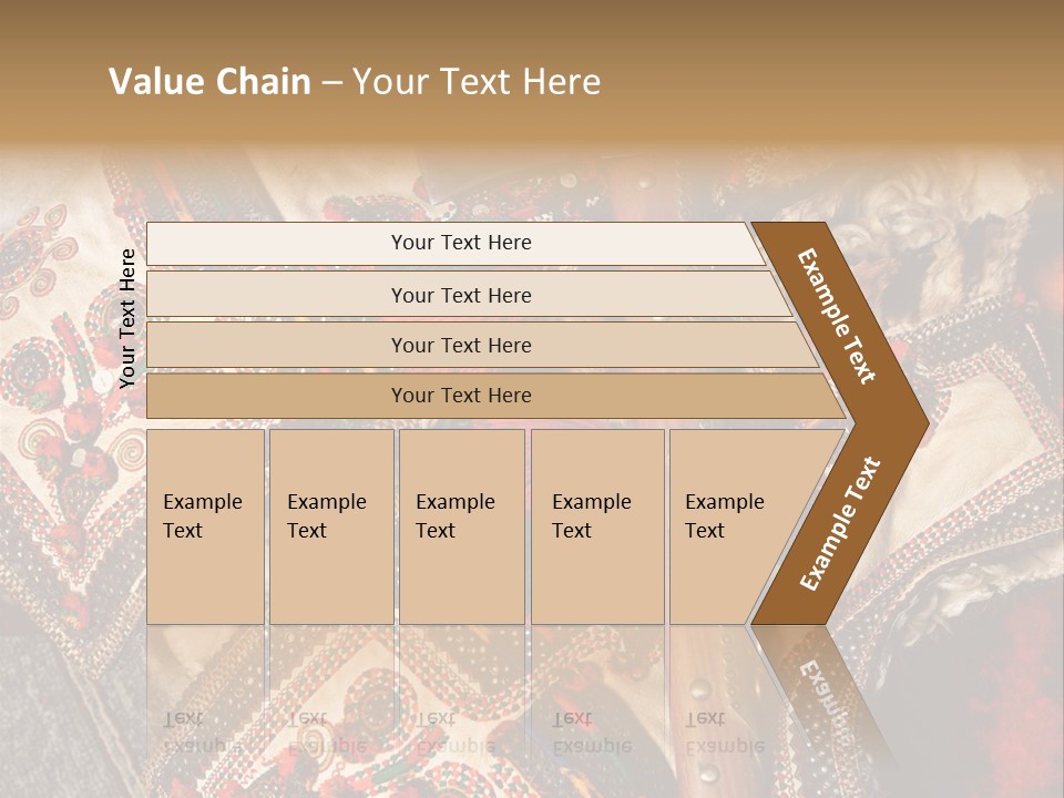 A Large Piece Of Cloth With Beads And Tassels On It PowerPoint Template