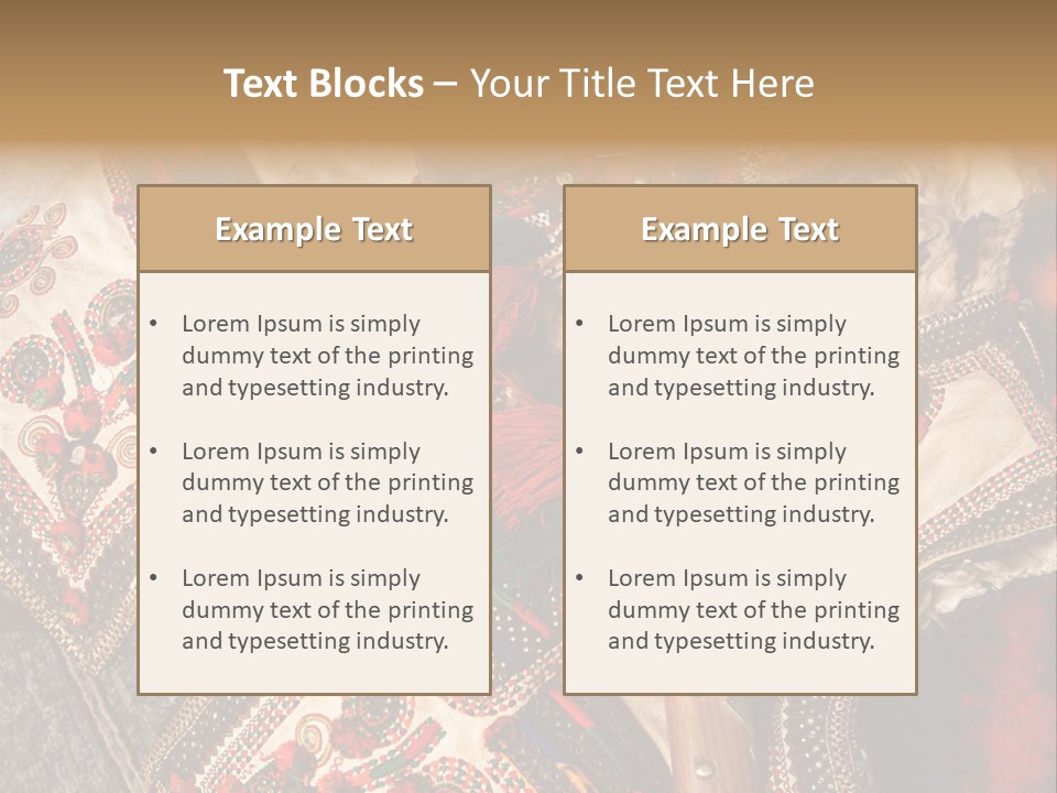 A Large Piece Of Cloth With Beads And Tassels On It PowerPoint Template