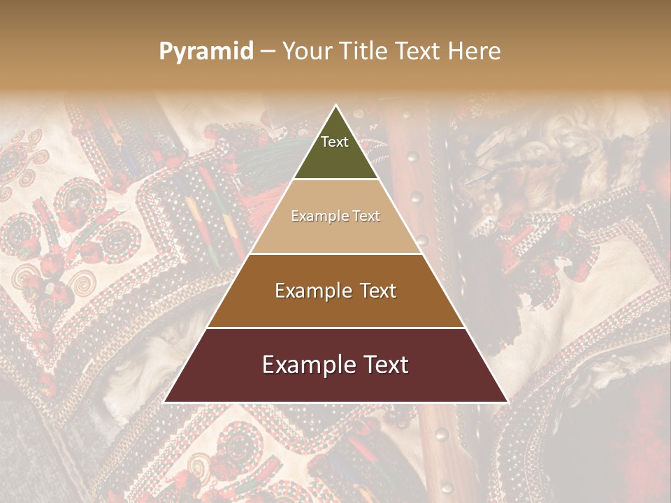 A Large Piece Of Cloth With Beads And Tassels On It PowerPoint Template