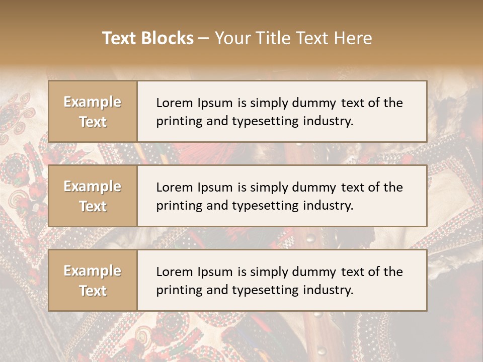 A Large Piece Of Cloth With Beads And Tassels On It PowerPoint Template