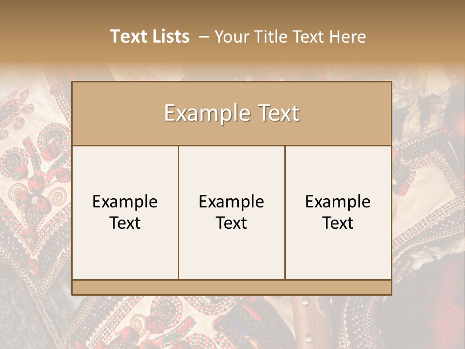 A Large Piece Of Cloth With Beads And Tassels On It PowerPoint Template