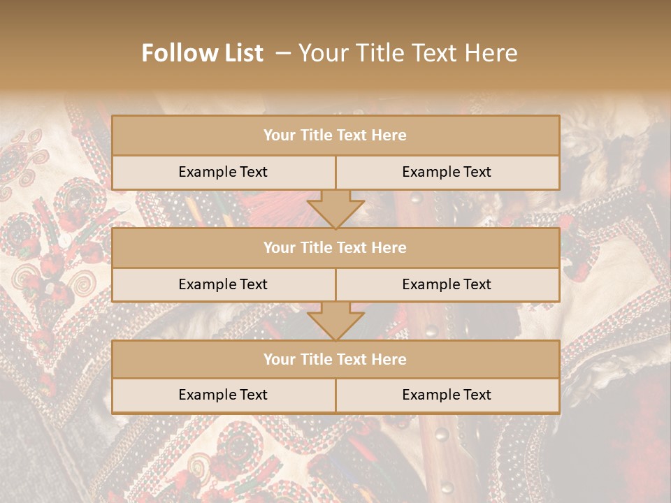 A Large Piece Of Cloth With Beads And Tassels On It PowerPoint Template