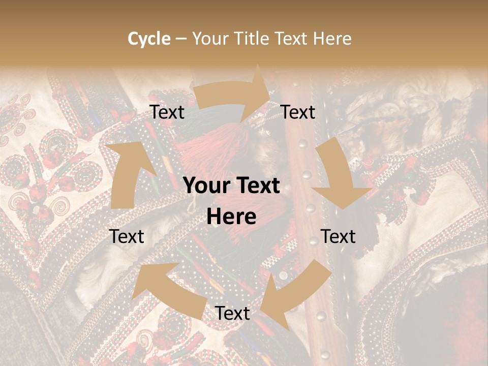 A Large Piece Of Cloth With Beads And Tassels On It PowerPoint Template