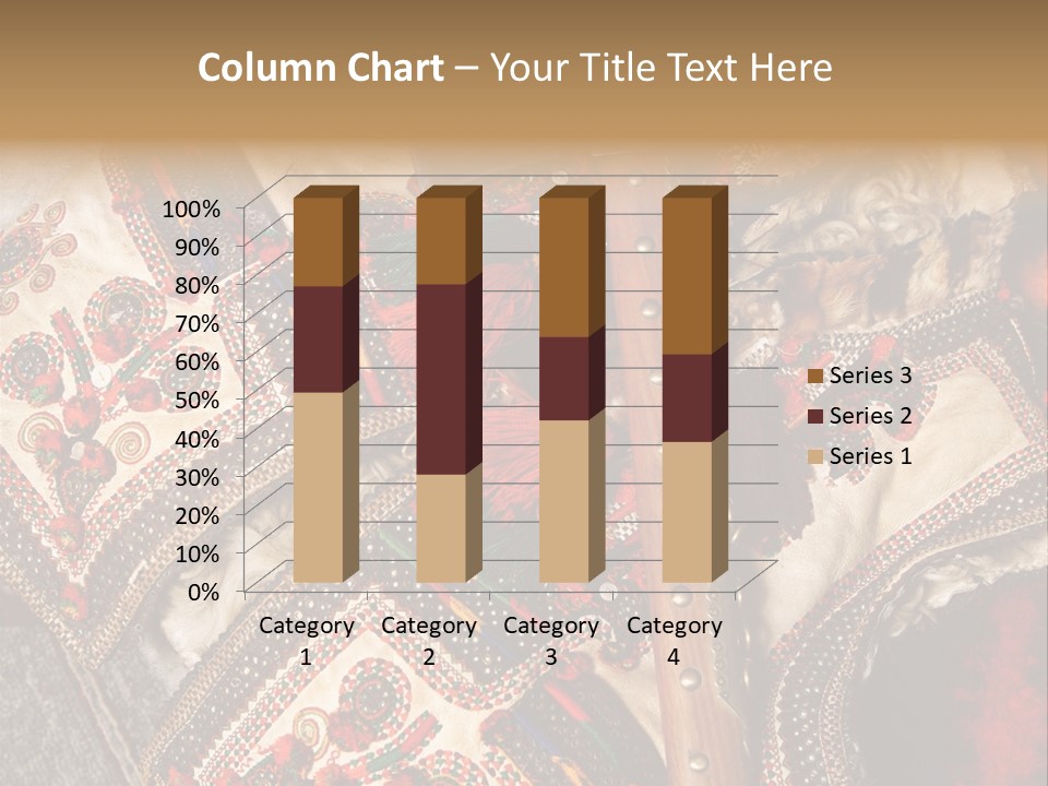 A Large Piece Of Cloth With Beads And Tassels On It PowerPoint Template