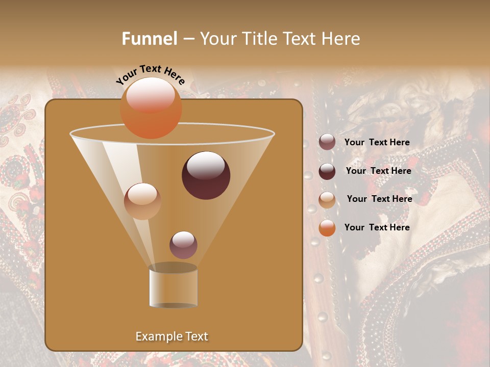 A Large Piece Of Cloth With Beads And Tassels On It PowerPoint Template