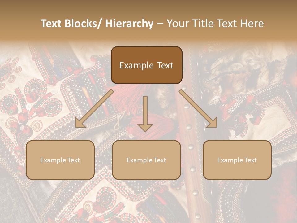 A Large Piece Of Cloth With Beads And Tassels On It PowerPoint Template