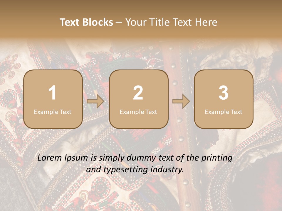 A Large Piece Of Cloth With Beads And Tassels On It PowerPoint Template