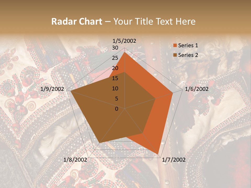 A Large Piece Of Cloth With Beads And Tassels On It PowerPoint Template