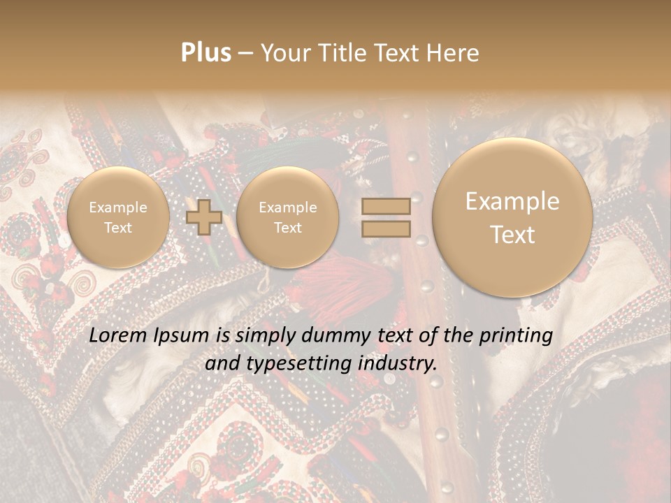 A Large Piece Of Cloth With Beads And Tassels On It PowerPoint Template