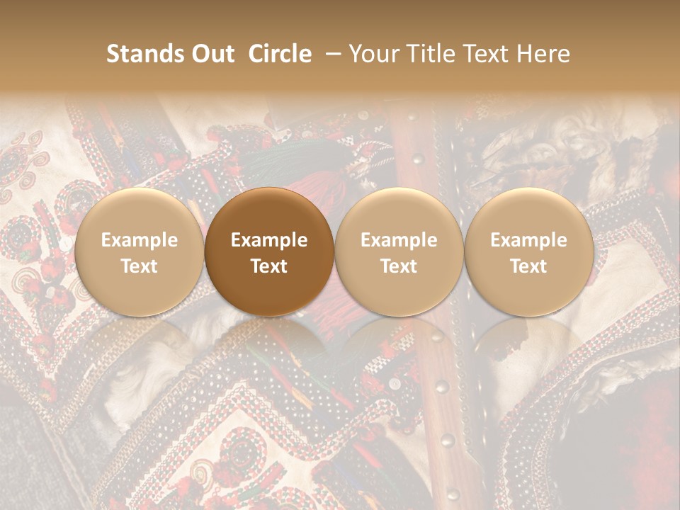 A Large Piece Of Cloth With Beads And Tassels On It PowerPoint Template