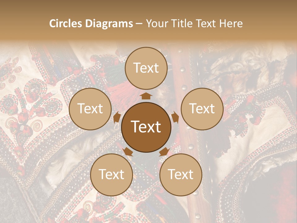 A Large Piece Of Cloth With Beads And Tassels On It PowerPoint Template