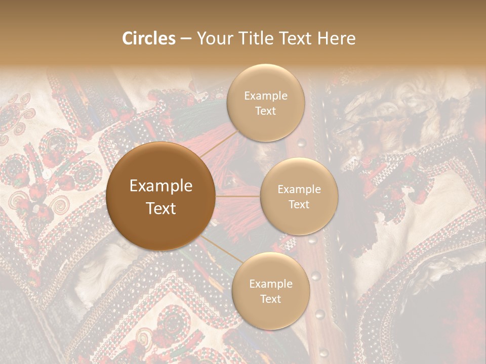 A Large Piece Of Cloth With Beads And Tassels On It PowerPoint Template