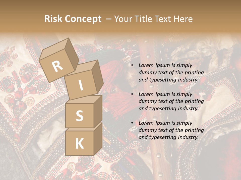 A Large Piece Of Cloth With Beads And Tassels On It PowerPoint Template