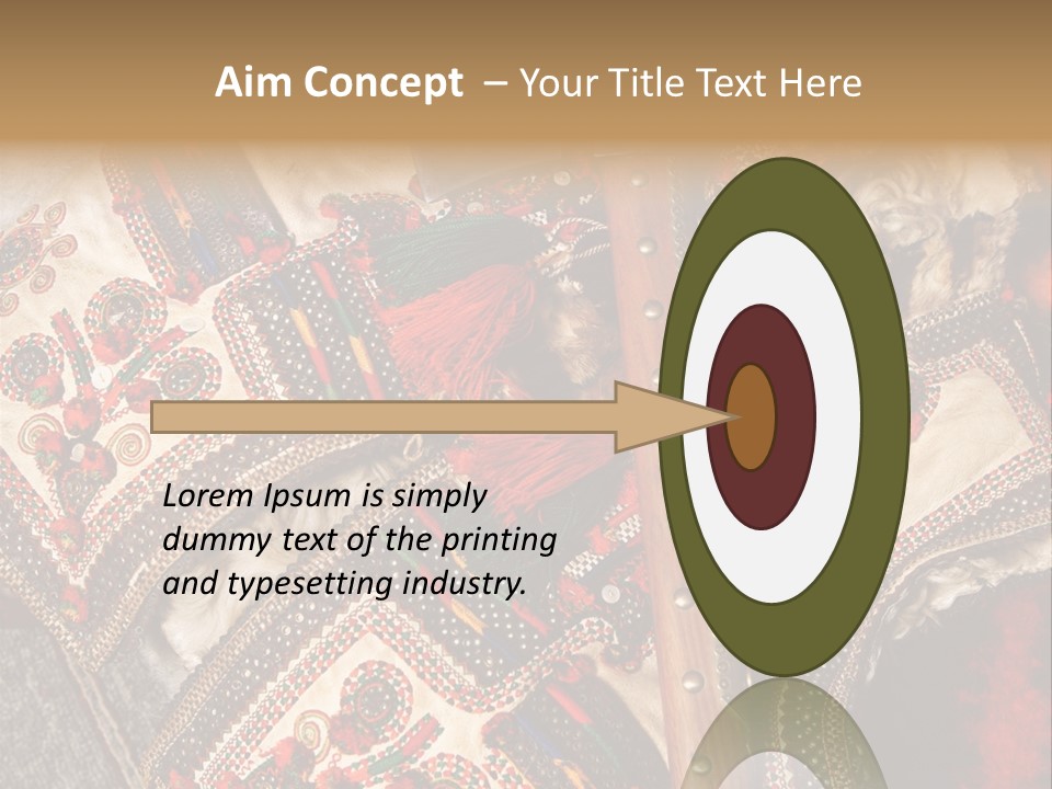 A Large Piece Of Cloth With Beads And Tassels On It PowerPoint Template