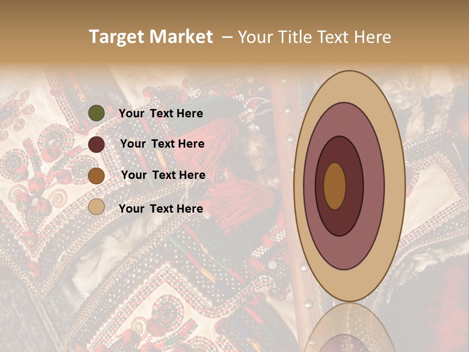 A Large Piece Of Cloth With Beads And Tassels On It PowerPoint Template