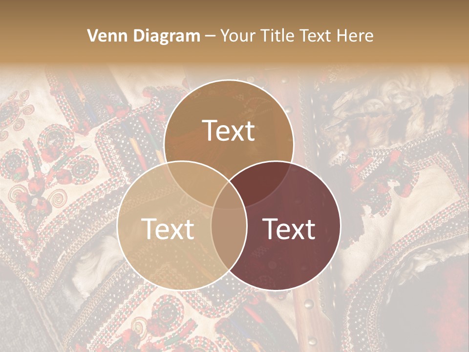 A Large Piece Of Cloth With Beads And Tassels On It PowerPoint Template