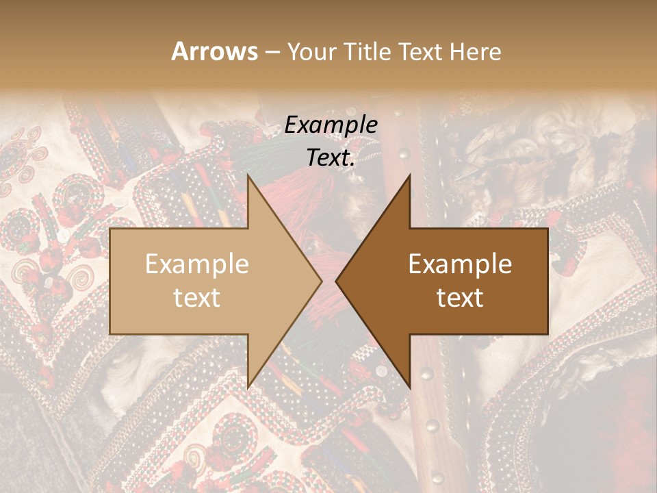 A Large Piece Of Cloth With Beads And Tassels On It PowerPoint Template