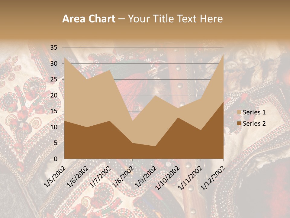 A Large Piece Of Cloth With Beads And Tassels On It PowerPoint Template