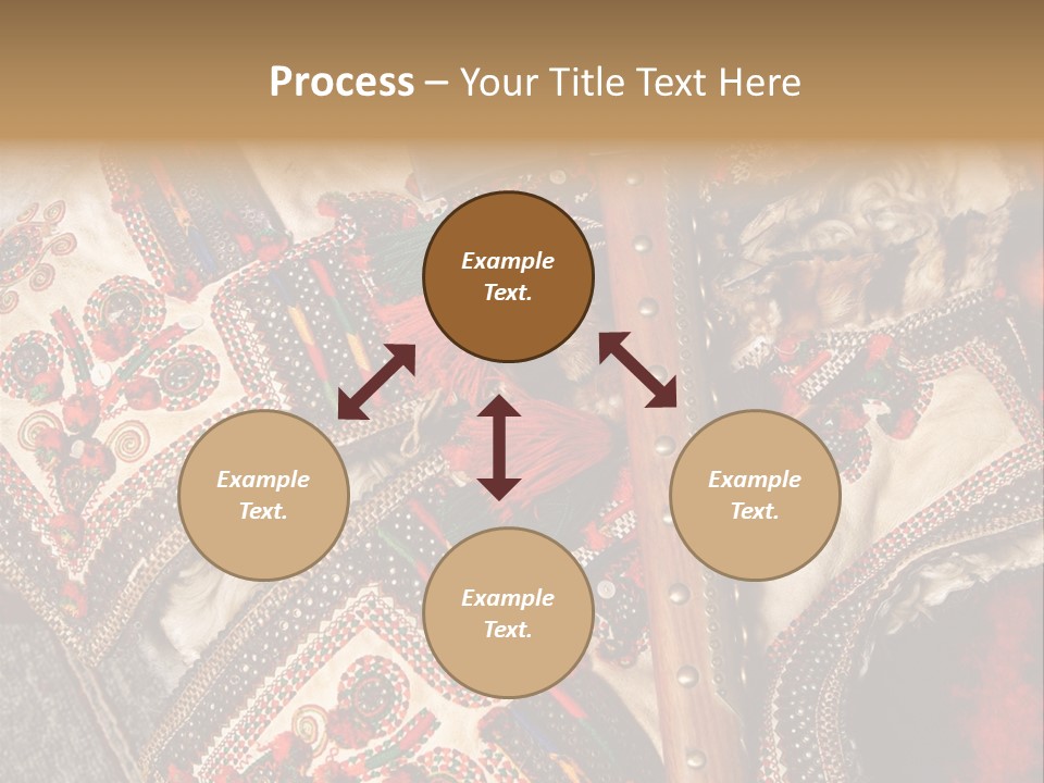 A Large Piece Of Cloth With Beads And Tassels On It PowerPoint Template