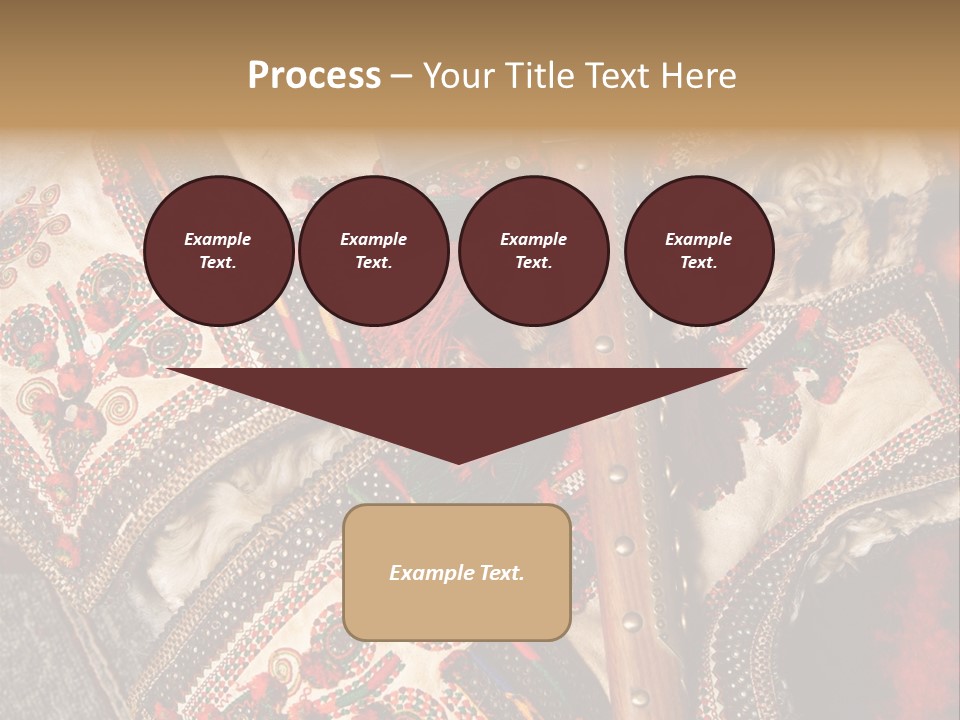 A Large Piece Of Cloth With Beads And Tassels On It PowerPoint Template