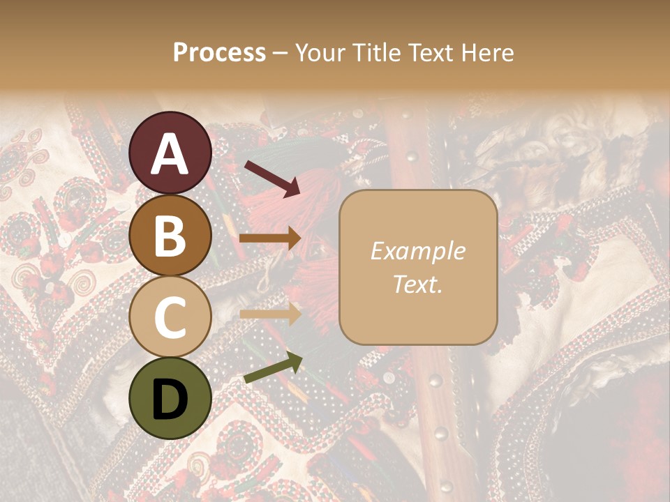 A Large Piece Of Cloth With Beads And Tassels On It PowerPoint Template